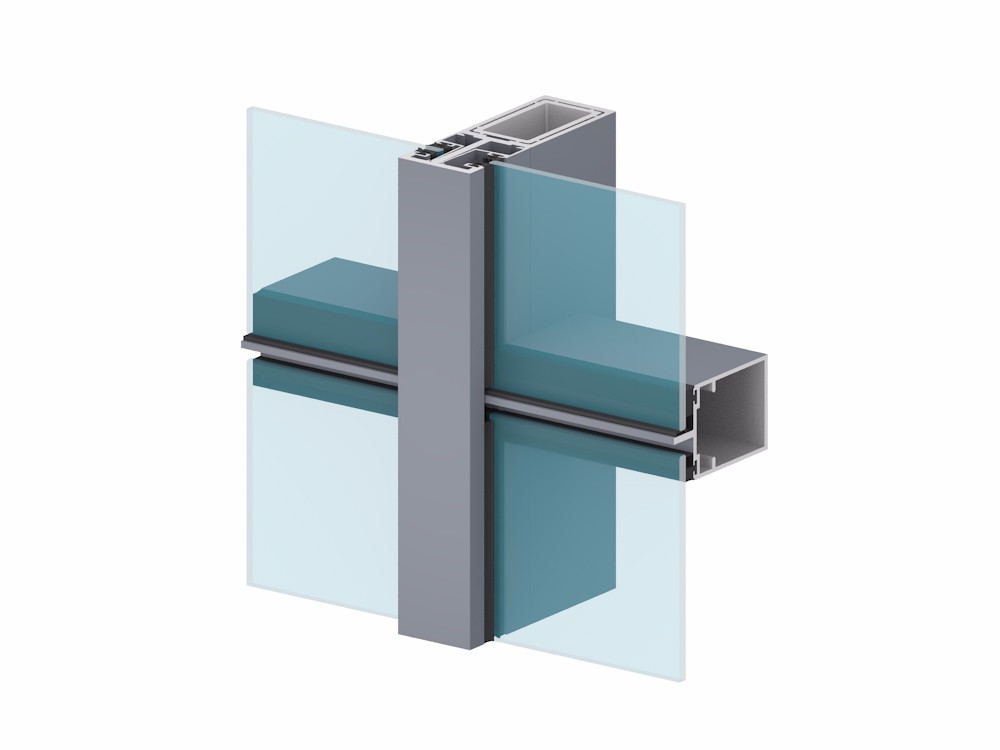 Semi-exposed Framing Glass Gurtain wall1