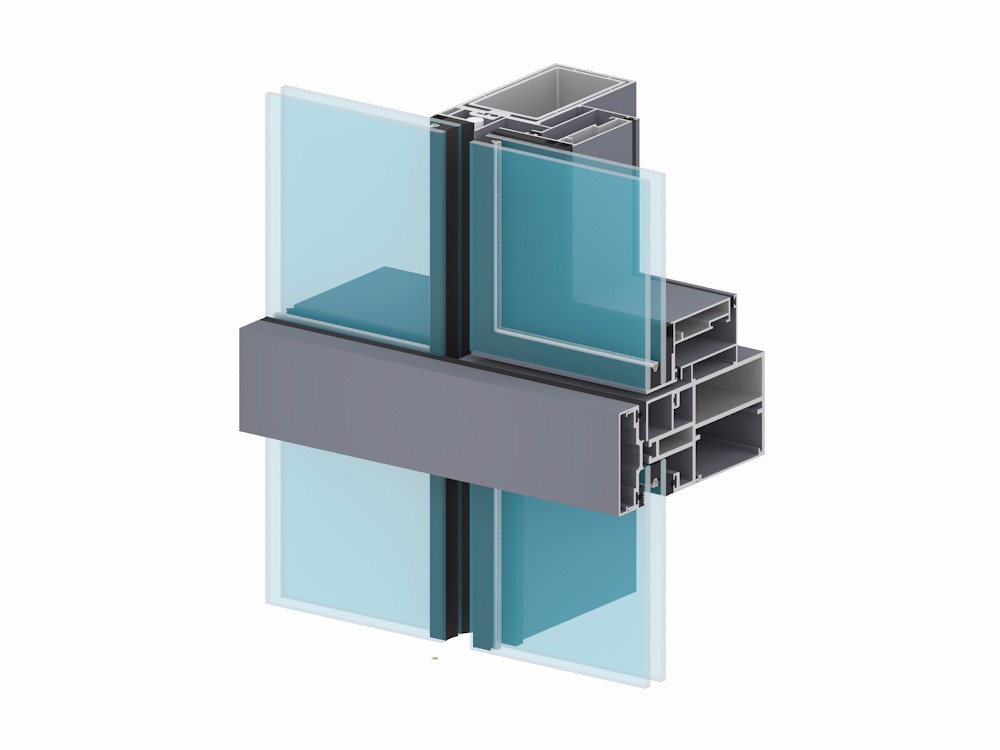 Semi-exposed Framing Glass Gurtain wall4