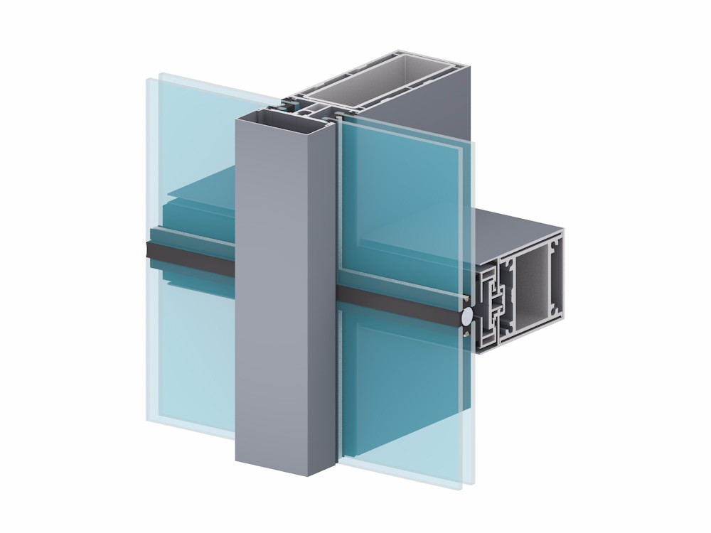 Semi-exposed Framing Glass Gurtain wall5