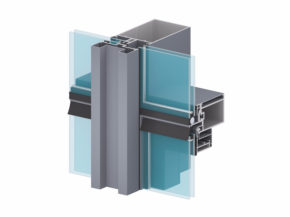 Semi-exposed Framing Glass Gurtain wall6