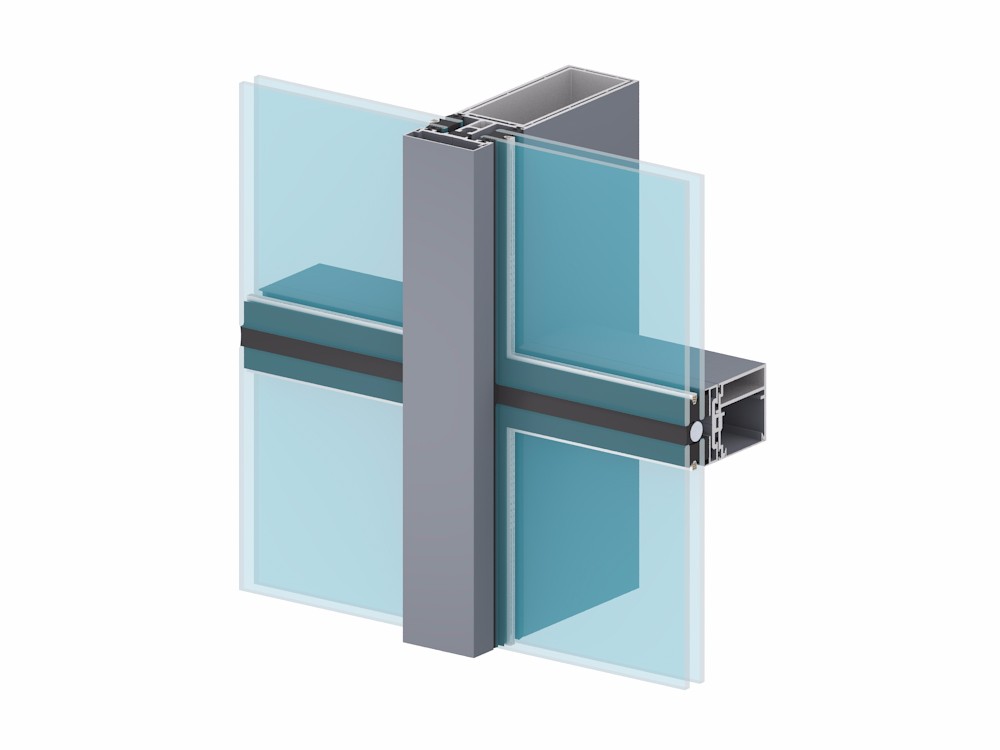 Semi-exposed Framing Glass Gurtain wall7