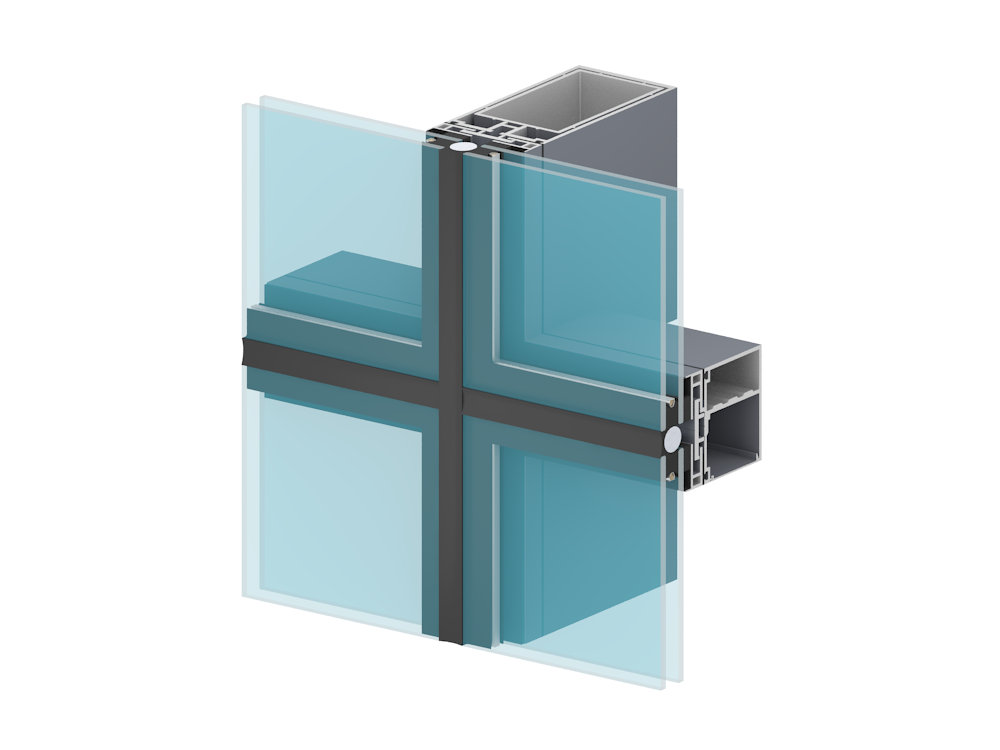 Hidden-frame curtain wall1